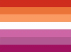 lesbisch - de vlag die symbool staat voor lesbiennes en lesbisch