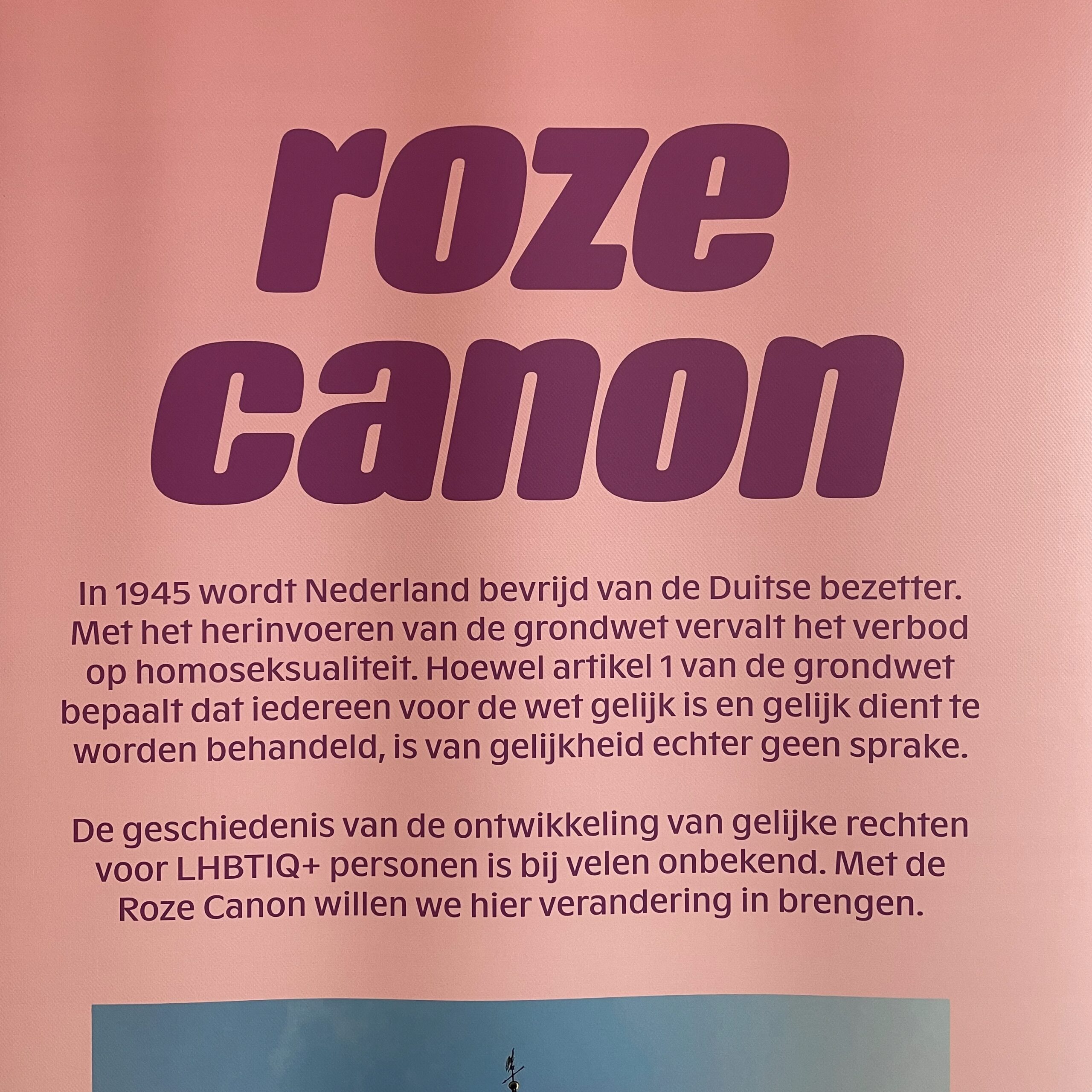 Roze Canon van Stichting Regenboog Meppel